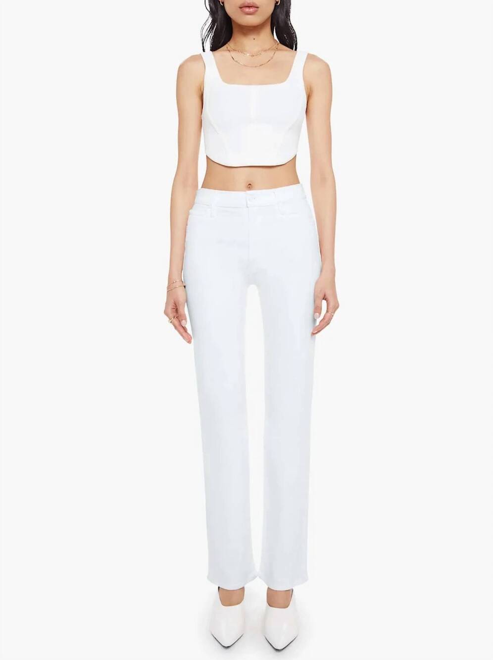 NEW MOTHER kick it jeans in totally innocent